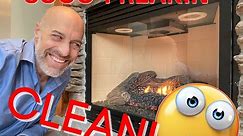 How to Clean a Gas Fireplace Glass