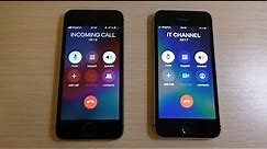 Apple iPhone 5s vs iPhone SE Incoming Call