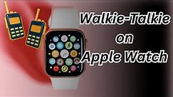How to Use Walkie-Talkie on Apple Watch | Easy Tips