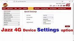 Jazz 4G Device Settings option in Detail | Step by step all settings options