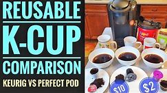 REUSABLE COFFEE K CUP COMPARISON Perfect Pod vs Keurig My K-Cup Universal Reusable Filter