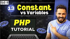 Php Tutorial in Hindi #13 Constants in PHP