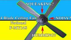 How to Repair Noisy, Squeaking & Humming Ceiling Fan | Replace Capacitor & Bearing | F-MY14S