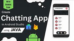 Creating a chat application in android studio | With source code | Chat app | using firebase