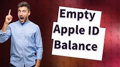 How can I empty my Apple ID balance?