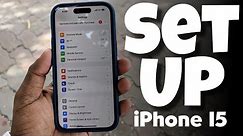How To Set Up New iPhone 15 | iPhone Set Up Kaise Kare 2024