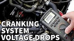 Cranking System Voltage Drop Measurements & Testing