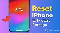 How to Reset iPhone to Factory Settings without iTunes & Passcode | 4 Ways | 2024