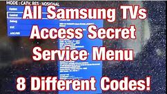 How to Access Secret "Service Menu" for All Samsung TVs