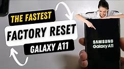 Factory Reset Hard Reset Samsung Galaxy A11 - Clear English Instructions