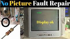 Sony Crt Tv No Picture Fault Repair |