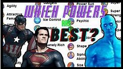 What is the Best Super Power? (Super Power Tier List)