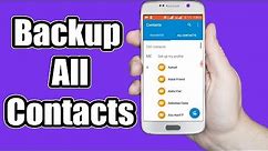 How to Backup Contacts on Android Phone