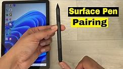 How to Connect Microsoft Surface Pen with Surface Go 3 Tablet