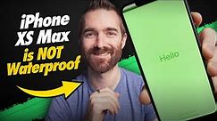 iPhone XS Max is NOT Waterproof. Green Screen,Finding the Water Sensor and Apple's LACK of Warranty!