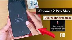 iPhone 12 pro max temperature warning over heating battery draining fast Fix! audio not working Fix