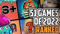 RANKING THE TOP 51 Mobile Games of 2022 | Android/iOS Games Tier List *2022 Edition*