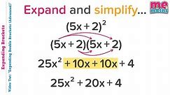 Expand & Simplify Double Brackets (Advanced/Coefficient of x) - Tutorial / Revision