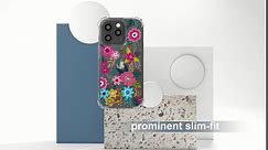 Cute 15 Pro Max Case Clear for Women - Rugged Phone Case Funda Protector Protectores Cover Skin para Compatible with iPhone 15 Pro Max (Colorful Flower Elephant)