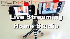 How to setup two iPhones in a Live Stream home studio - Funykit.com