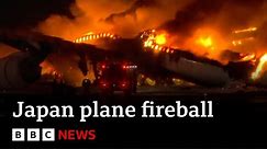 Japan Airlines fireball: passenger videos record their miracle escape | BBC News
