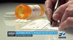 California bill that would increase number of mandatory paid sick days to 5 is sent to Gov. Newsom