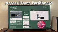 How To Access Home Dashboard On LG Smart TV