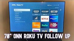 70" Onn Roku TV - Follow Up - Why I Returned it