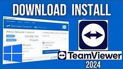 How to Download TeamViewer in Windows 11 /10 (2024) | Download TeamViewer in Laptop PC