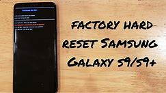 How to factory hard reset a Samsung Galaxy s9/s9+