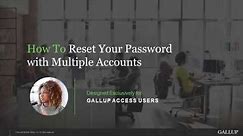 How to Reset your Password with Multiple Accounts