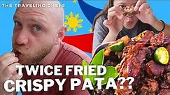 AMERICAN CHEF Tries to Cook FILIPINO FOOD | Traditional Crispy Pata | The Traveling Chefs