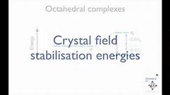 Calculating crystal field stabilisation energies for octahedral complexes