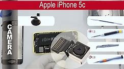 How to replace 📷 main camera 🍎 Apple iPhone 5c (A1532, A1456, A1507, A1529) Removal