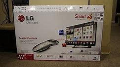 LG 47LA6205 47" 1080p LED 3D Smart TV Unboxing