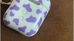 Cute Purple Cow Airpod Case