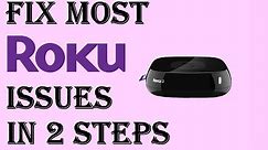How To Fix Roku Issues/Problems in Just 2 Steps - Roku Not Working System Reboot/Internet Check