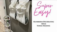 Home~ Decorating Idea for Bathroom towel rack.