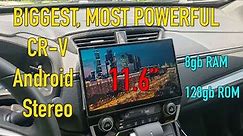 2017-2021 Honda CRV Joying 11.6 HD Android Auto Apple Carplay Stereo Installation