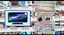 Pensonic LED TV Backlight Replacement And Inverter Drive Conversion