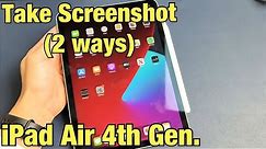 iPad Air 4: How to Take Screenshot (2 ways)