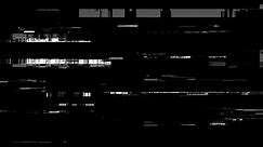 A black screen with glitch effect and a white rectangle popping out at the center from the Corruption collection - Glitch Distortion Video Element.