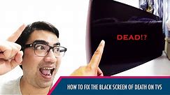 Toshiba LED TV (or any TV) Black Screen but with Audio ULTIMATE FIX (No need to remove Backcover)