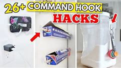 26+ GENIUS COMMAND HOOK HACKS | Uses for organization, home decor, tech & more!