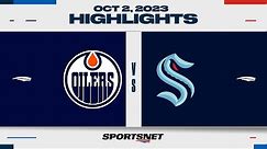 NHL Pre-Season Highlights | Oilers vs. Kraken - October 2, 2023