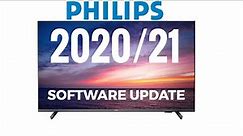 Software Update Philips TV 2020 2021