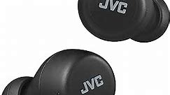 JVC Gumy Mini True Wireless Earbuds Headphones, Bluetooth 5.1, Water Resistance(IPX4), Long Battery Life (up to 15 Hours) - HAZ55TB (Black)