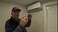 Fujitsu ductless mini split - how to use and features for a new user