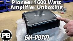 Pioneer 1600 Watt Bass Amplifier Unboxing | GM-D8701