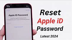 How To Reset Apple iD Password (2024)